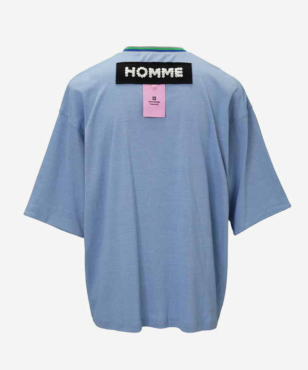 HOMME BUTTON T-SHIRT 詳細画像 CHACOAL GRAY 5