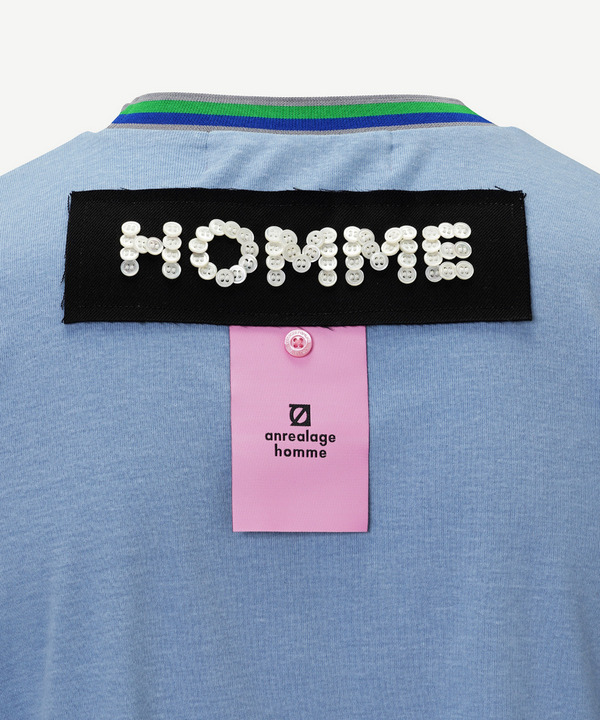HOMME BUTTON T-SHIRT 詳細画像 CHACOAL GRAY 6