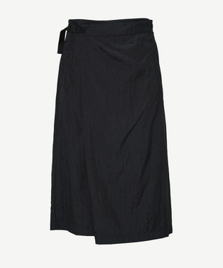 WRAP ASYMMETRY NYLON SHORTS