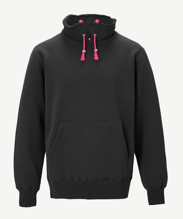CUT OFF HIGH NECK HOODIE 詳細画像 BLACK 4