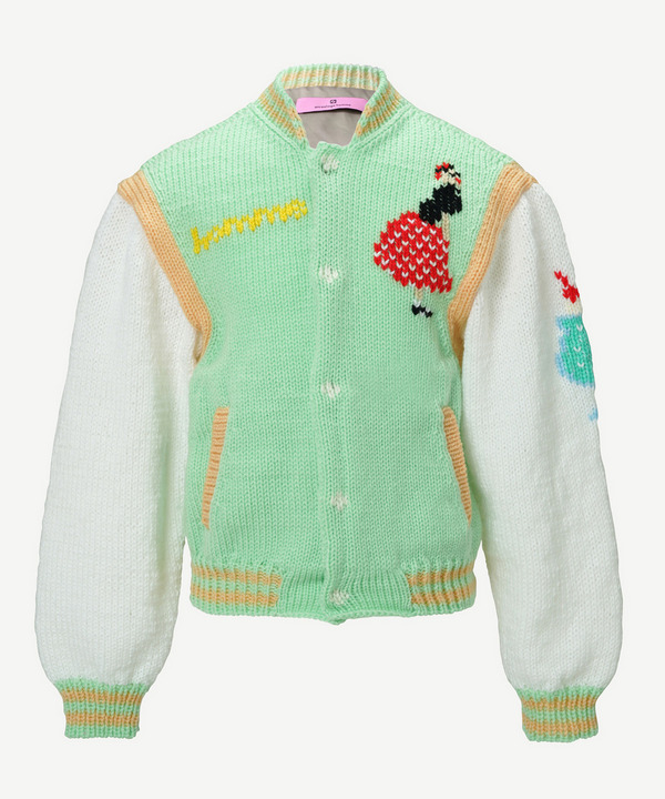KNIT SOUVENIR JACKET 詳細画像 GREEN 1