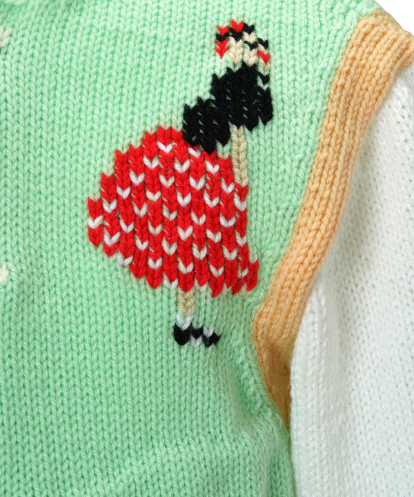 KNIT SOUVENIR JACKET 詳細画像 GREEN 5
