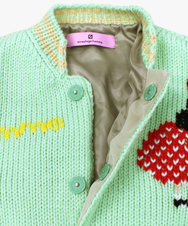 KNIT SOUVENIR JACKET 詳細画像 GREEN 7