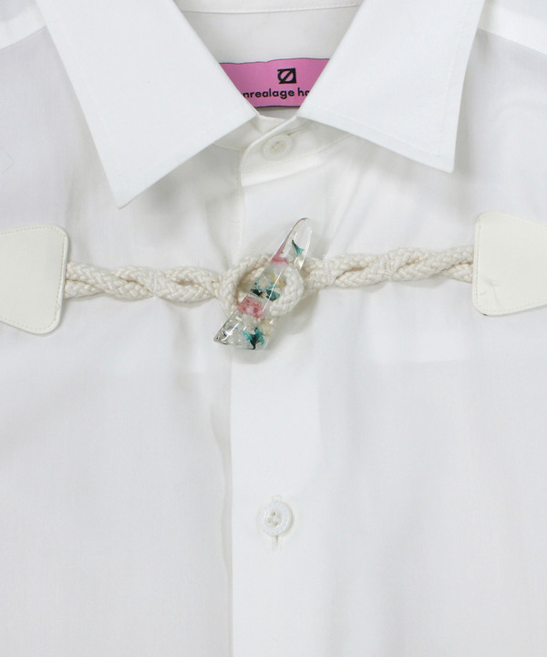 FLOWER TOGGLE PANEL CUFF SHIRTS 詳細画像 WHITE 3