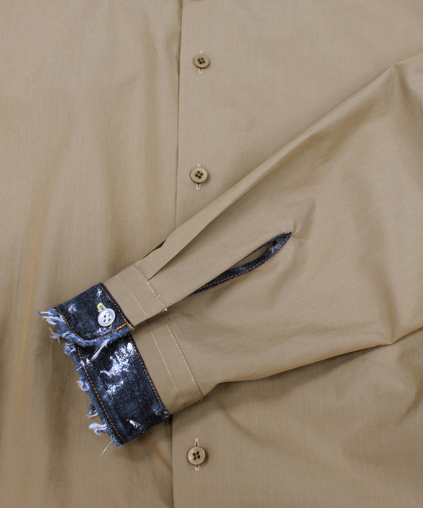 FLOWER TOGGLE PANEL CUFF SHIRTS 詳細画像 WHITE 7