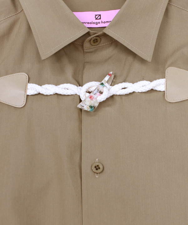 FLOWER TOGGLE PANEL CUFF SHIRTS 詳細画像 BEIGE 2