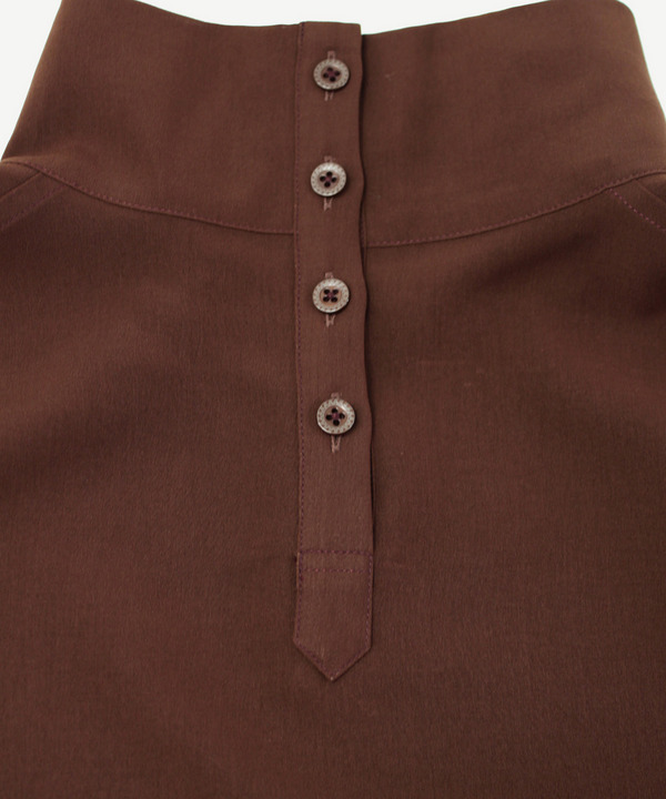 HIGH NECK SHIRT 詳細画像 BROWN 10