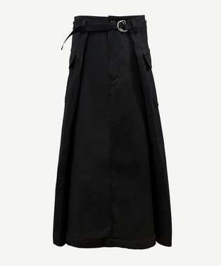 WRAP POLYESTER SKIRT 詳細画像