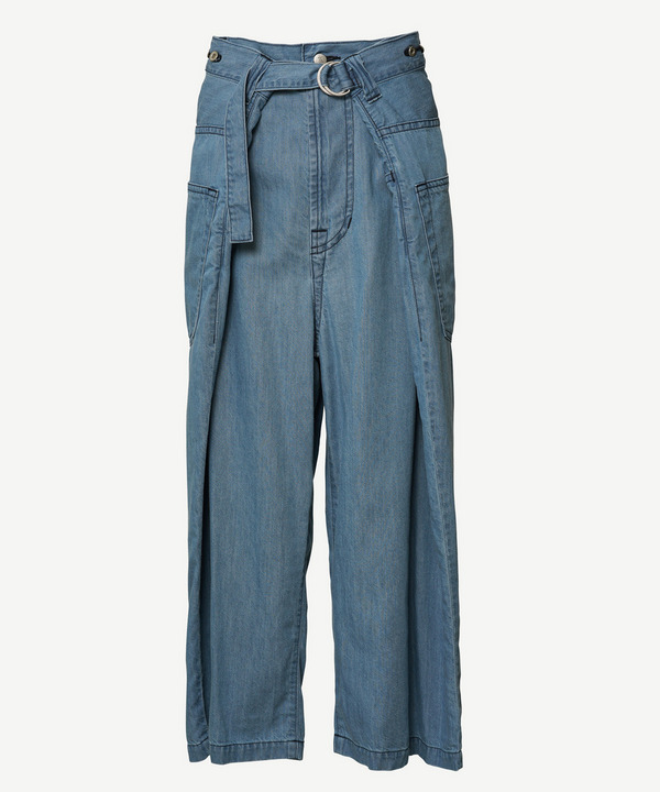 WRAP LIGHT DENIM PANTS 詳細画像 L.INDIGO 1