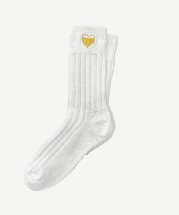 ICONIC HEART RIB SOCKS 詳細画像 BLUE 3