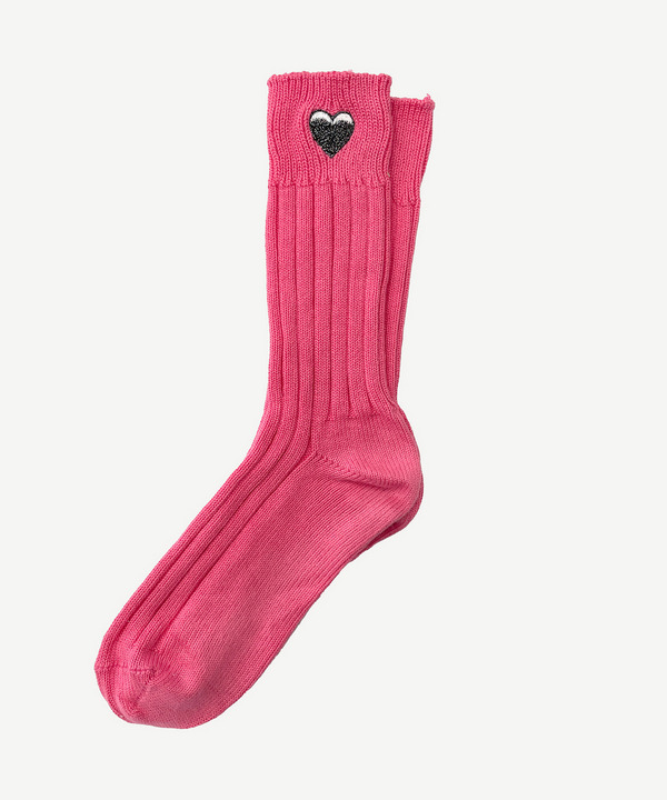 ICONIC HEART RIB SOCKS 詳細画像 GRAY 4