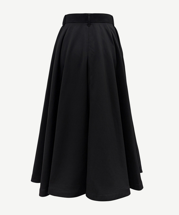 WIDE FLARED HALF PANTS 詳細画像 BLACK 3