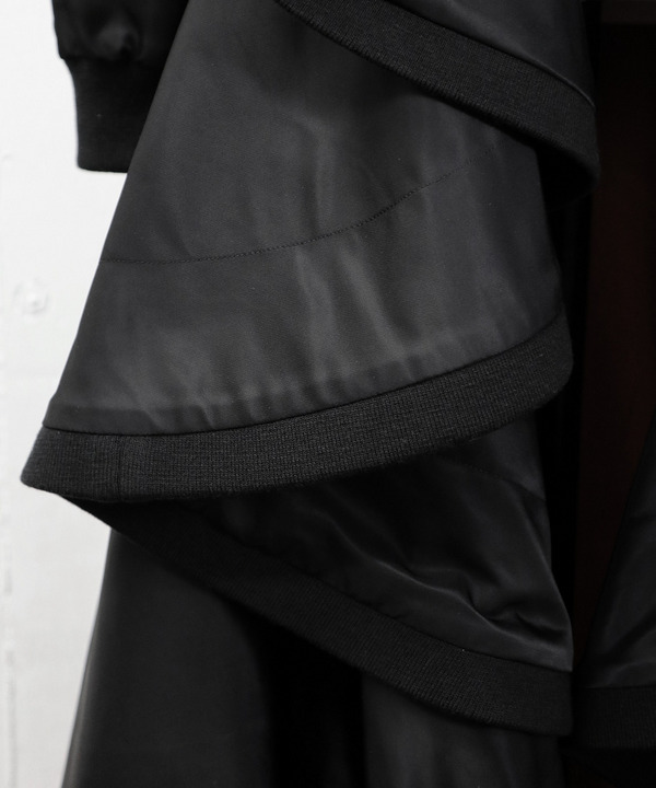 RUFFLED JACKET DRESS 詳細画像 BLACK 6
