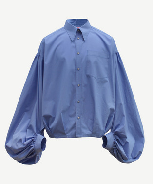 HOMME VOLUME POWER SLEEVE CROPPED SHIRT 詳細画像
