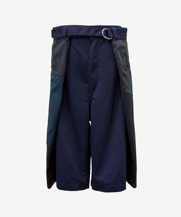 WRAP PATCHWORK CHINO SHORTS 詳細画像 NAVY 1