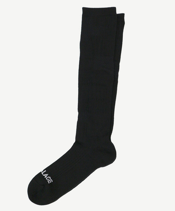 PATCHWORK JACQUARD LONG SOCKS 詳細画像 GRAY 3